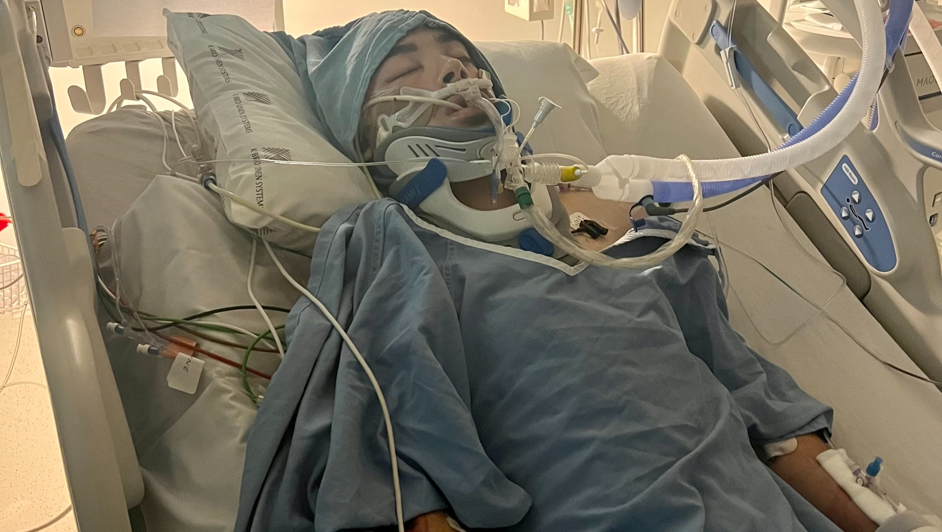 BOY STRUCK BY CONCRETE TRUCK photo