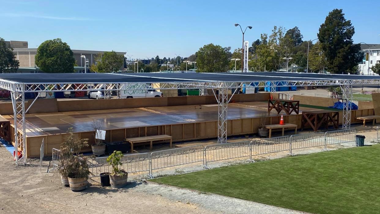 Throwing Shade on the Black Rock Roller Disco photo