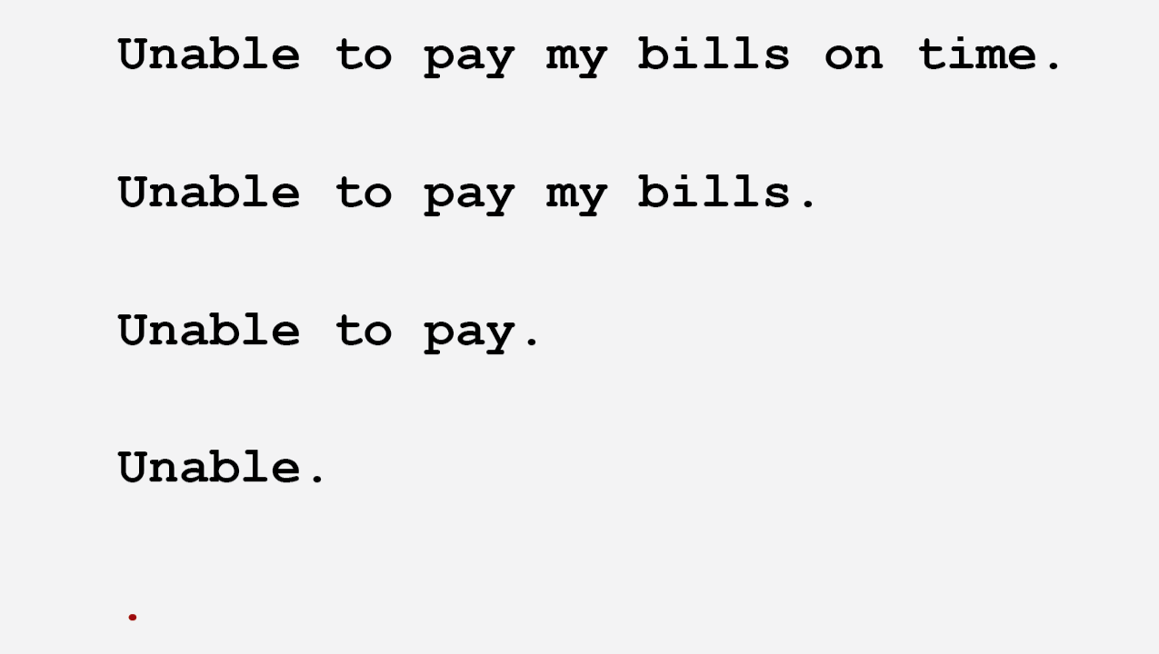 Bills beyond what I can pay, wolf is at the door photo