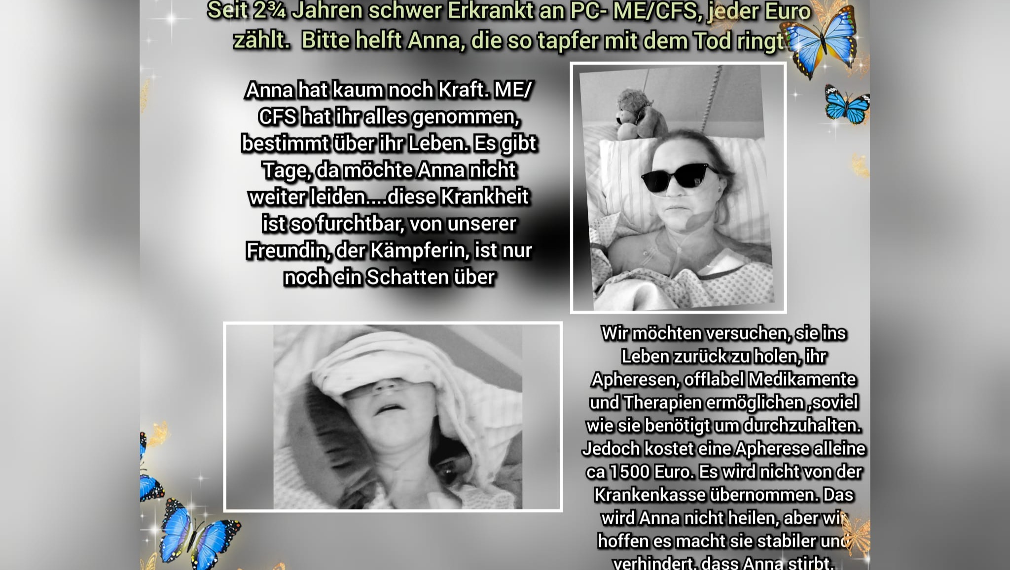 Mutter schwer an ME CFS erkrankt.Hilfe für Anna. pinned link photo