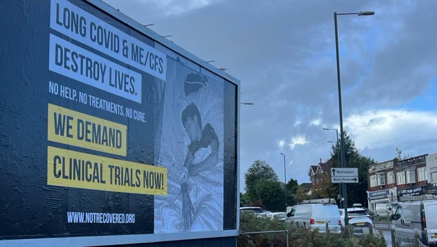 Billboards for Long Covid and MECFS. photo