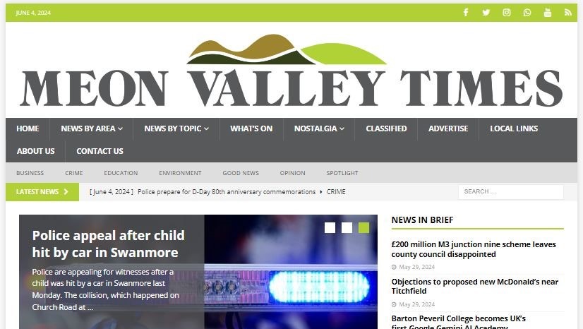 Fundraiser By Meon Valley Times Please Support The Meon Valley Times