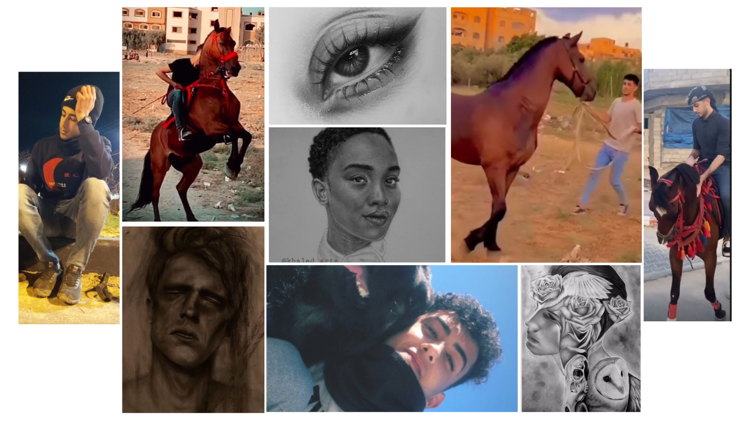 Help evac Khaled, talented artist, athlete, animal lover photo