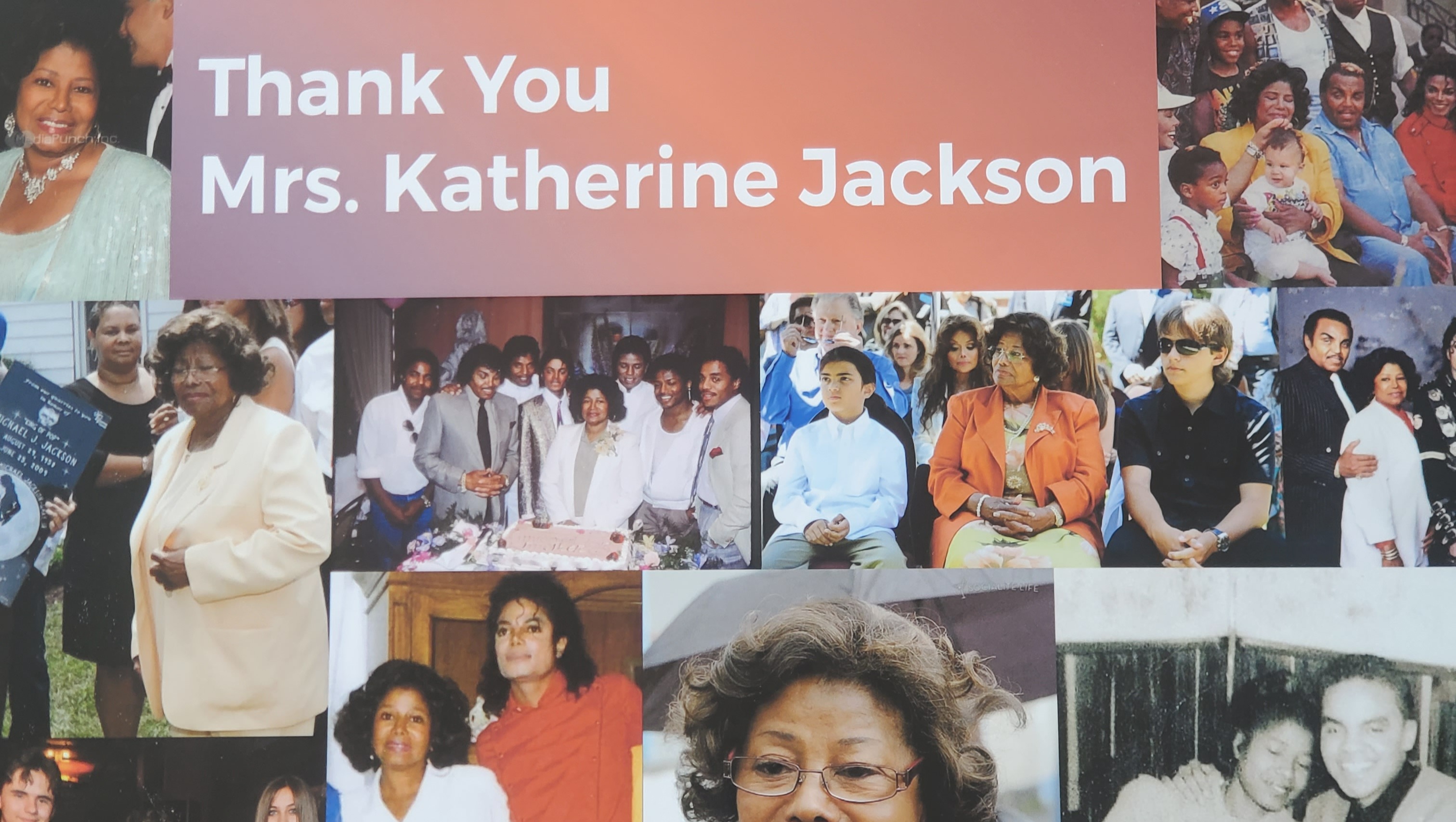 Mrs Jackson Fundraiser by Ron Pia : MAY 4 THANK YOU TO MRS. KATHERINE JACKSON at ...