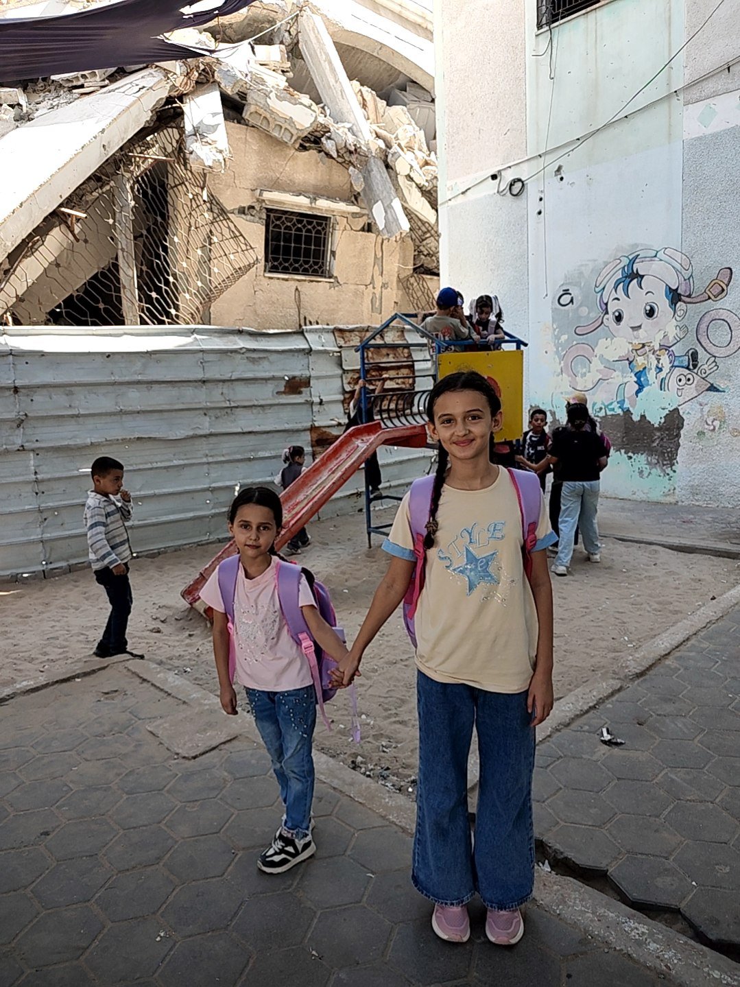 Save the child mariam and her family evacuate from gaza. campaign photo, 6 of 7