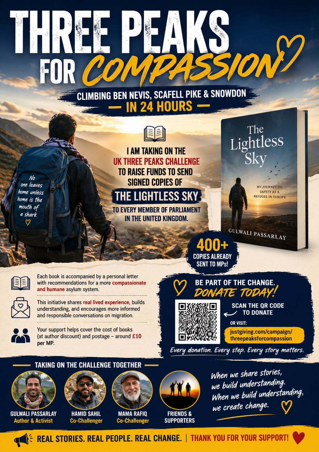 Three Peaks Challenge,to Raise funds for my book for MPs campaign photo, 2 of 5