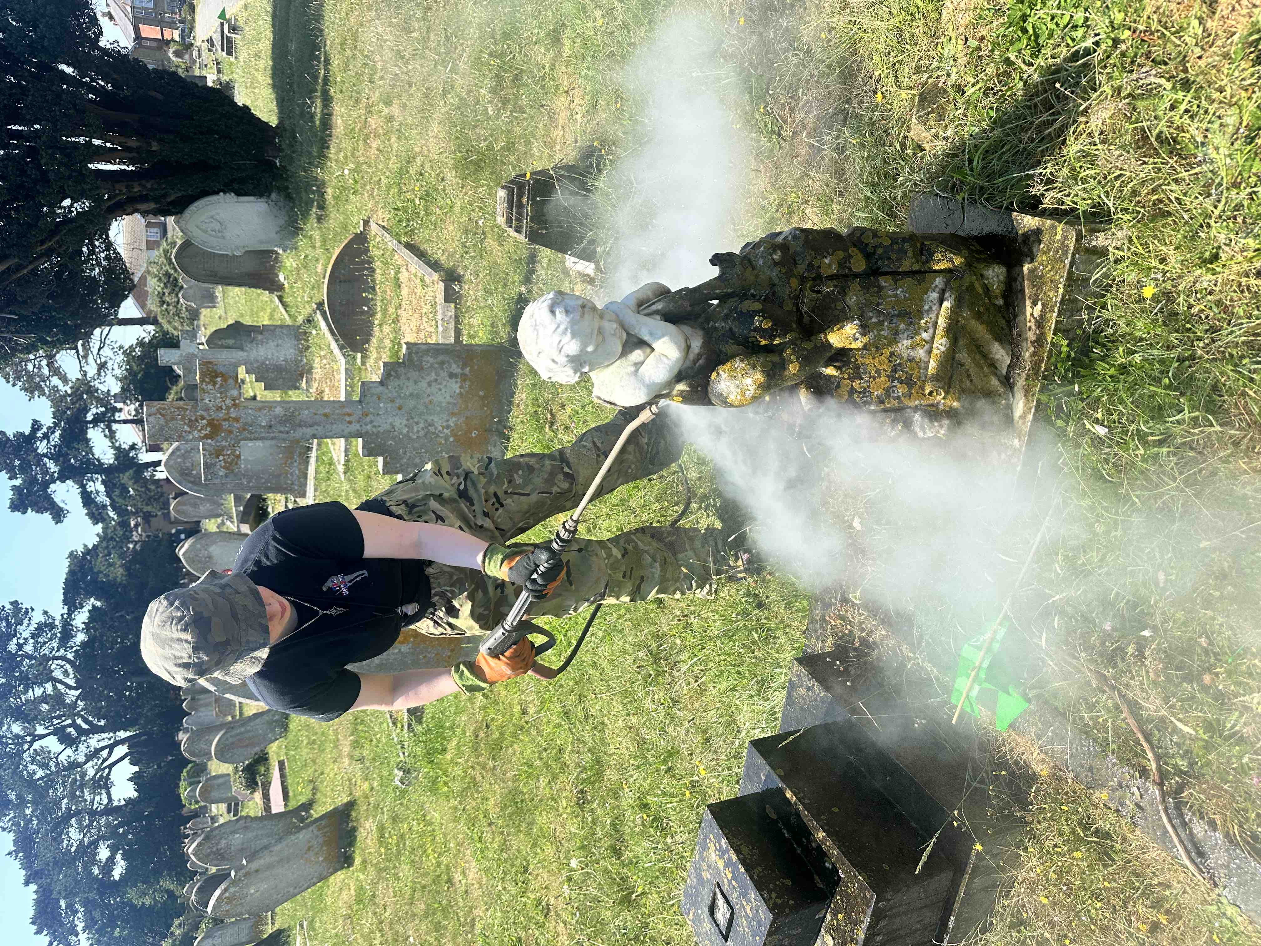 Help our team of veteran volunteers restore military graves campaign photo, 8 of 13