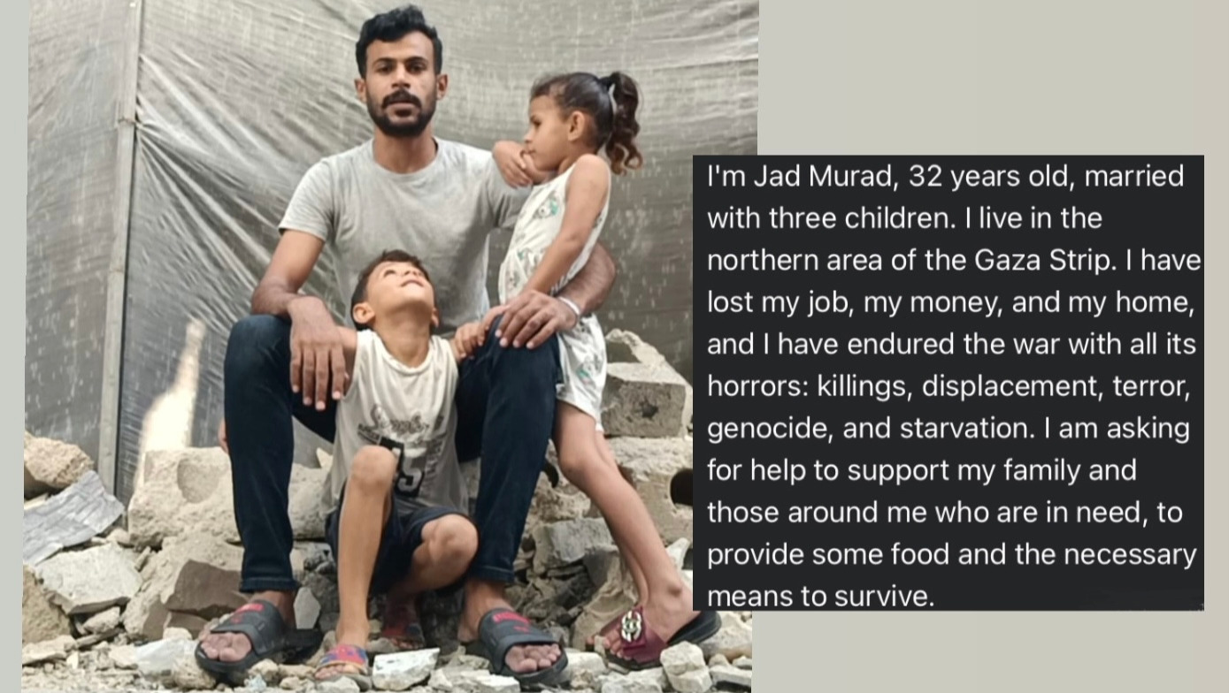 Urgent Funds to Survive Gaza Famine: Help Jad Murad & Family photo