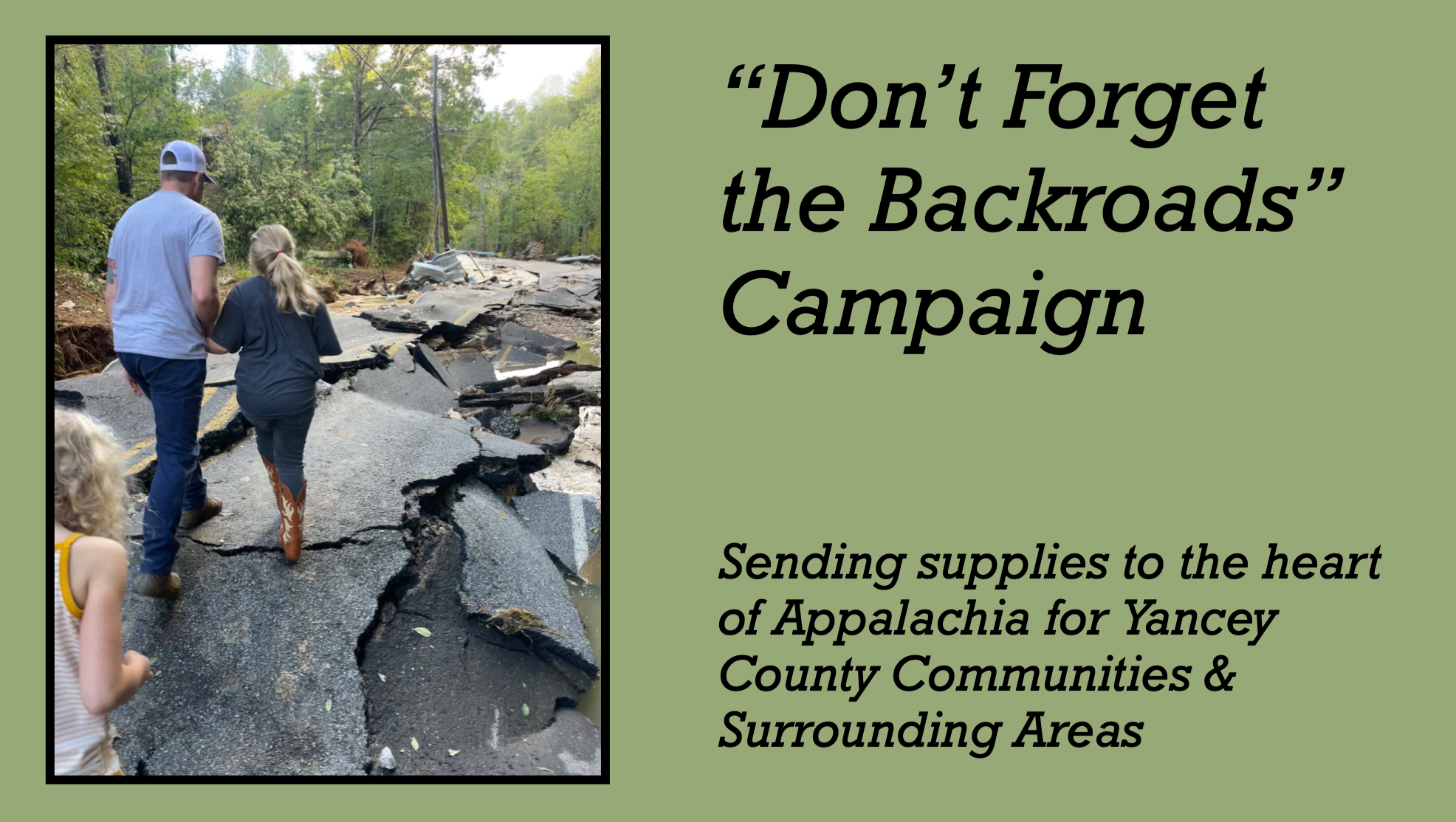 "Don't Forget the Backroads" Campaign for Yancey County photo
