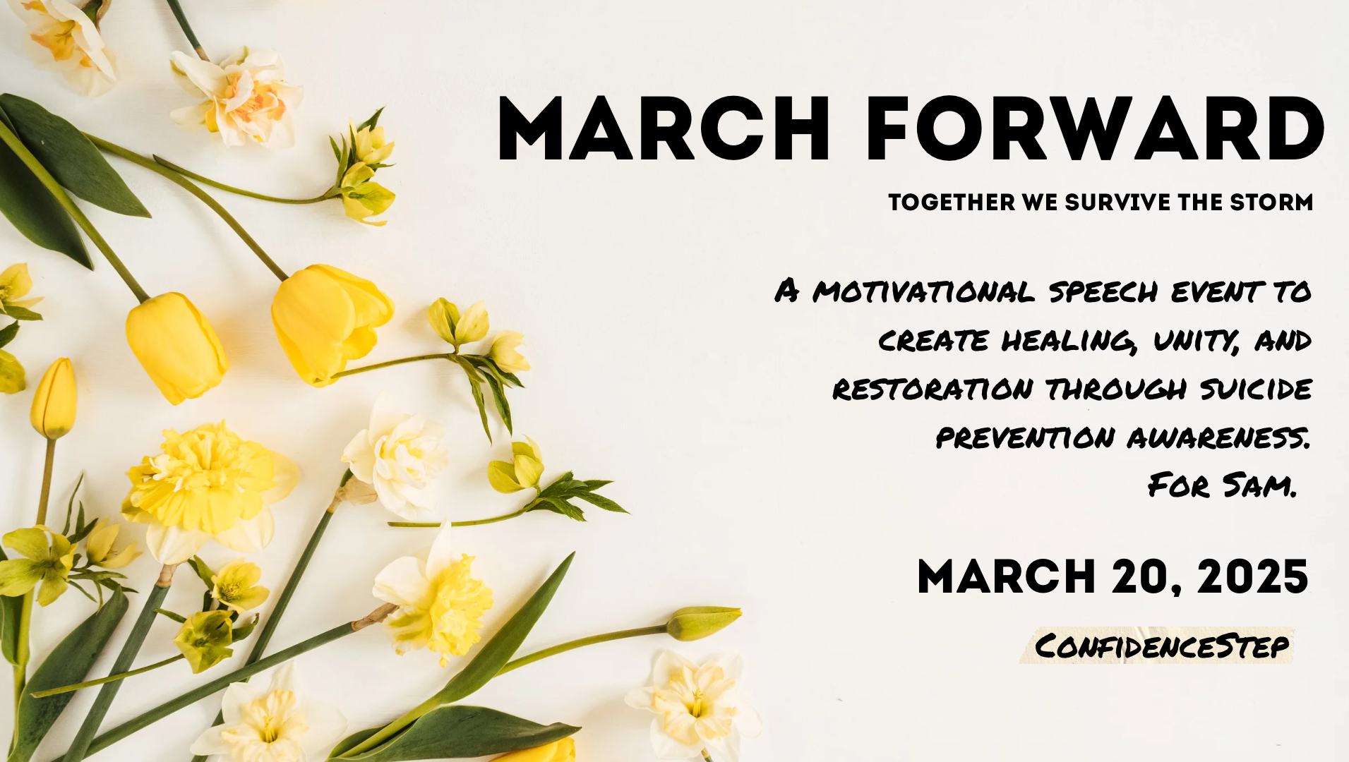 MARCH FORWARD - Suicide Prevention Awareness pinned link photo