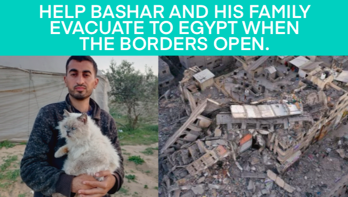Help Bashar Kullab's Family Escape Gaza photo