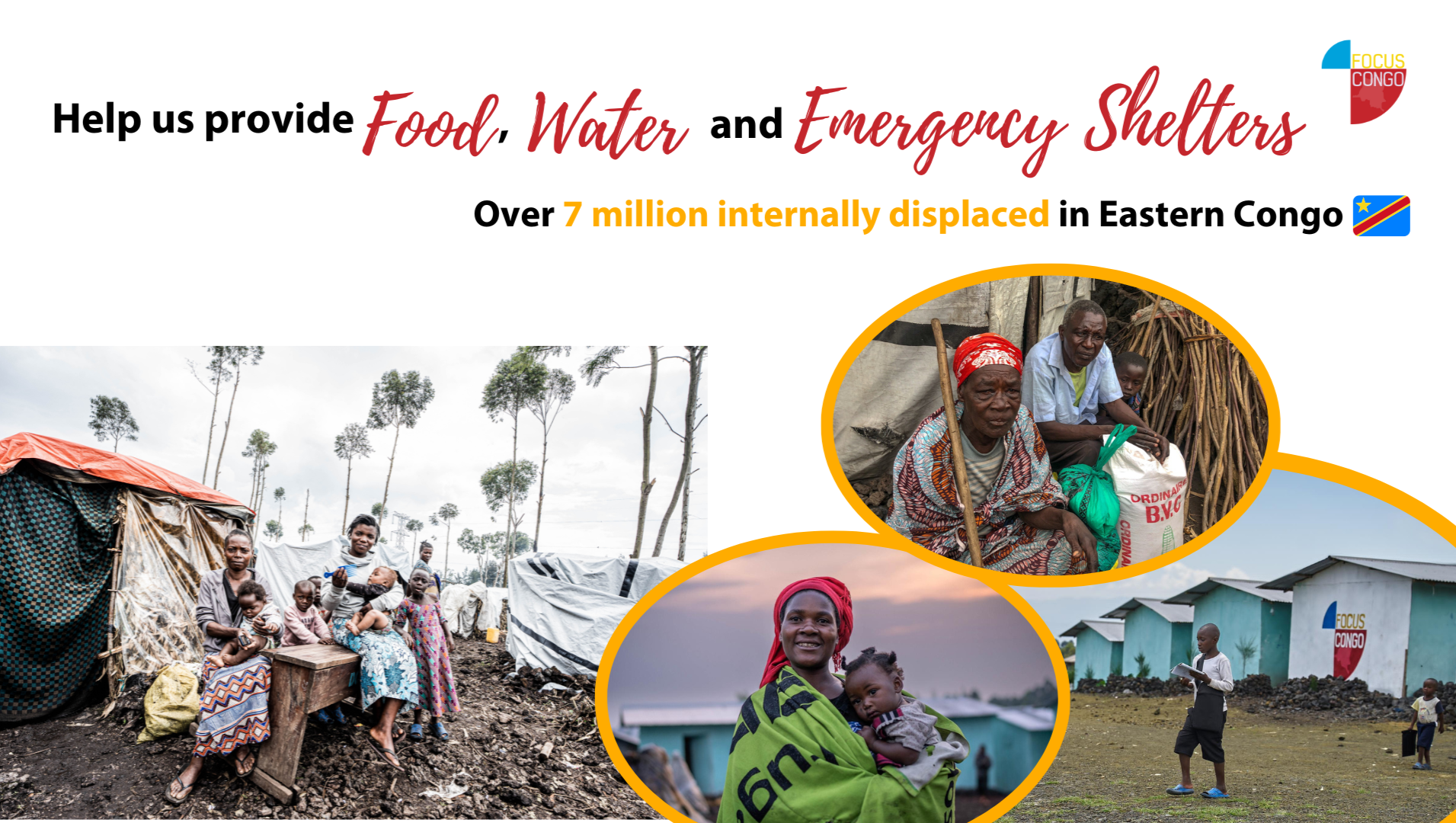Food & Emergency Shelters for IDPs in Eastern Congo photo