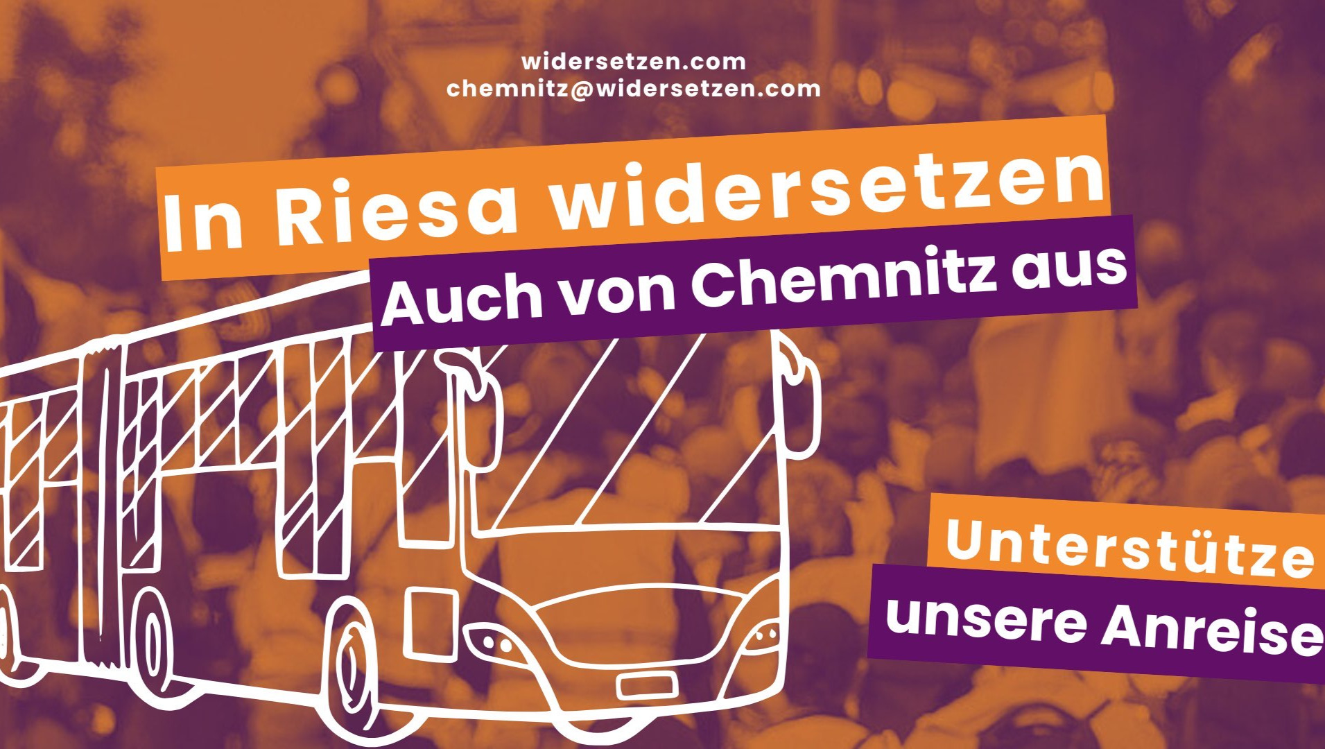 Fundraiser by Widersetzen Chemnitz : Anreise Chemnitz sichern - AfD