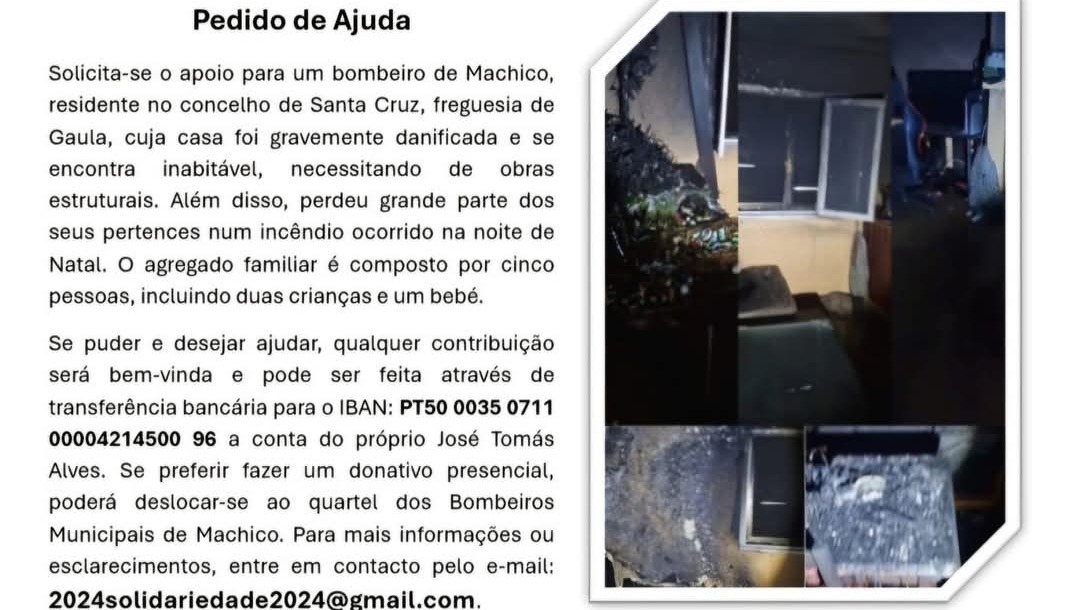 Vamos ajudar o Bombeiro Tomás a reconstruir a sua casa❤️ photo