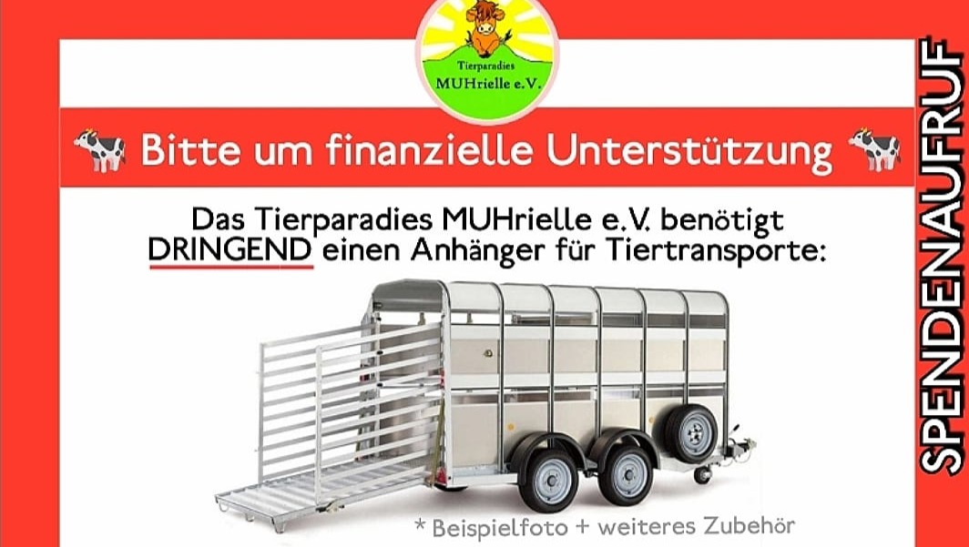 Tiertransport-Anhänger für Rettungsaktionen von Rindern photo