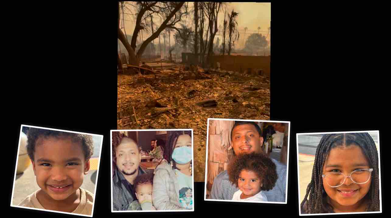 Helping Robert Simms and his children photo