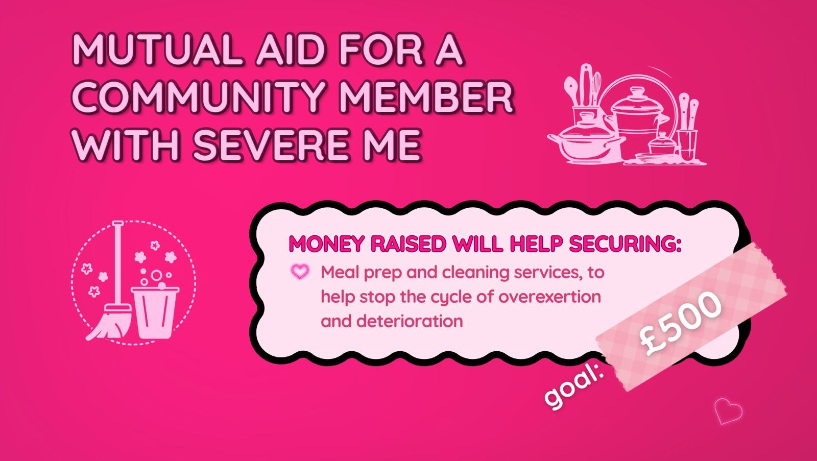 Mutual aid for a community member with severe ME photo