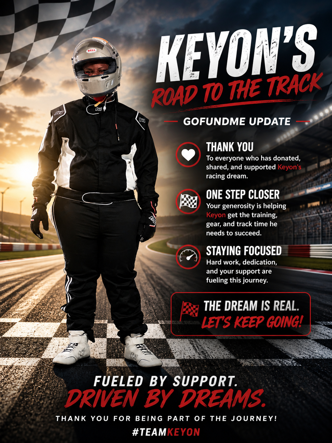 Help Keyon Anderson Race to Success campaign photo, 6 of 8