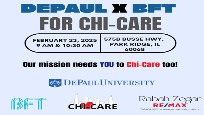 DePaul x BFT for Chi-Care: Aiding the Houseless in Chicago photo