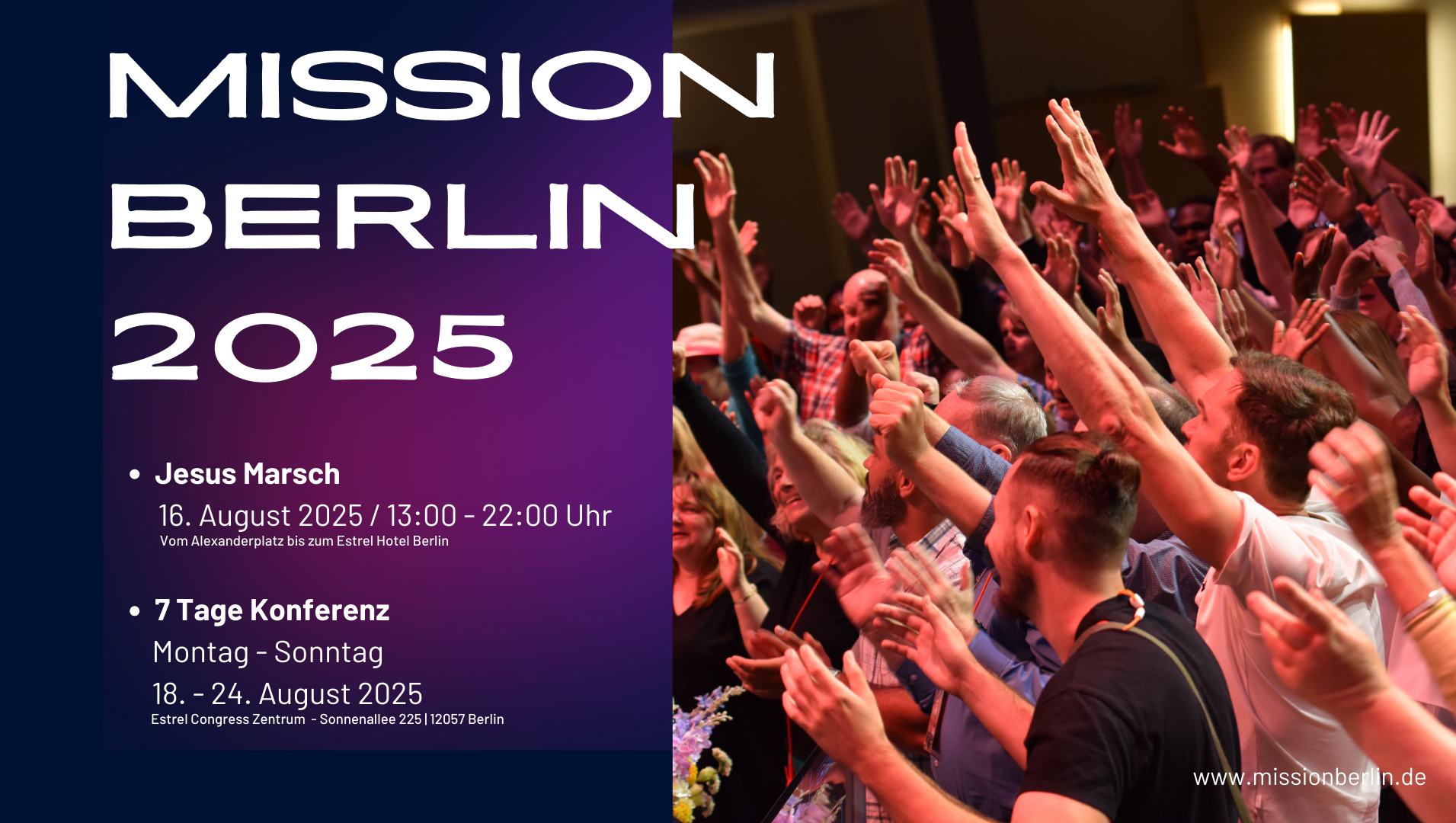 Mission Berlin, Jesus Marsch und Festival 2025. pinned link photo