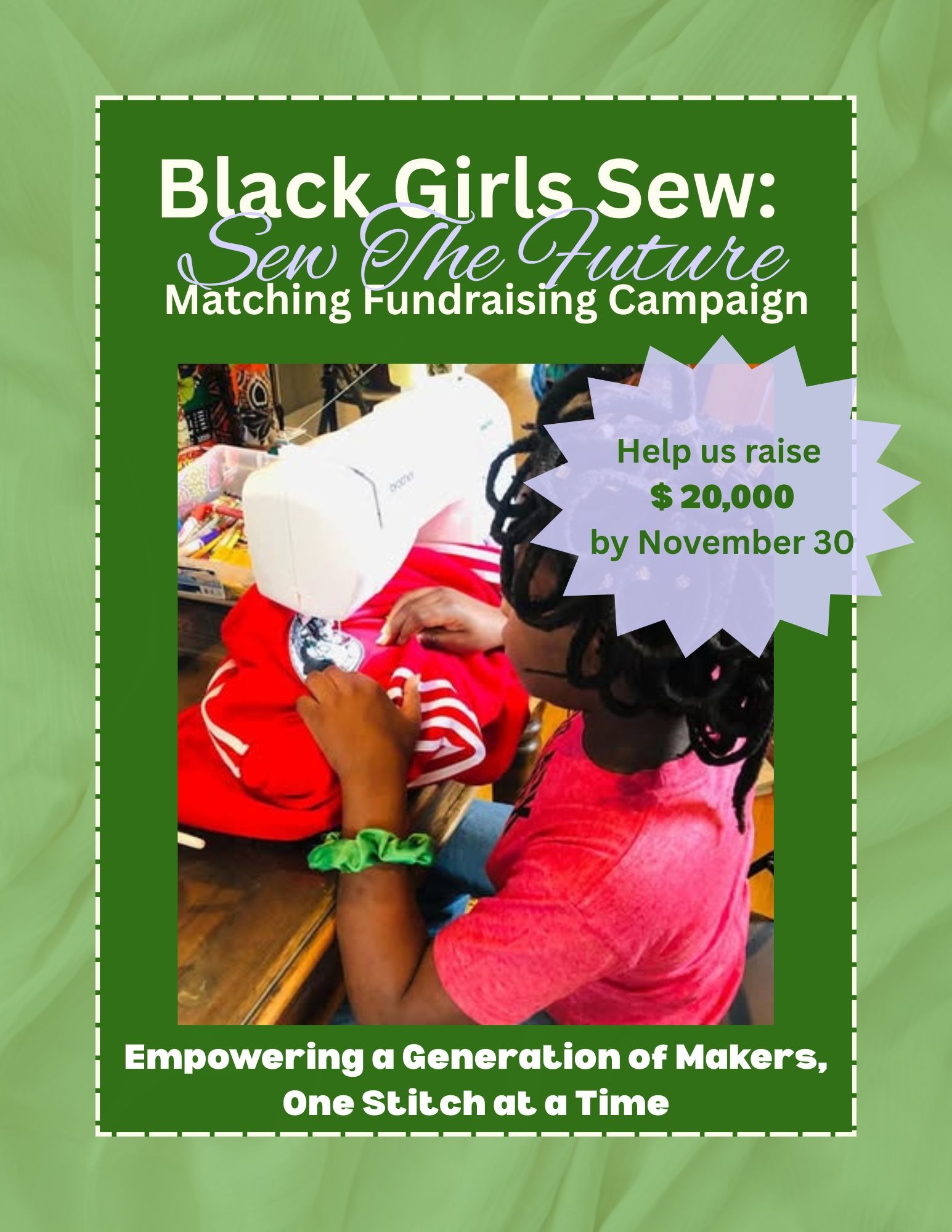 Help Black Girls Sew Launch the Mobile Design Bus! campaign photo, 2 of 7