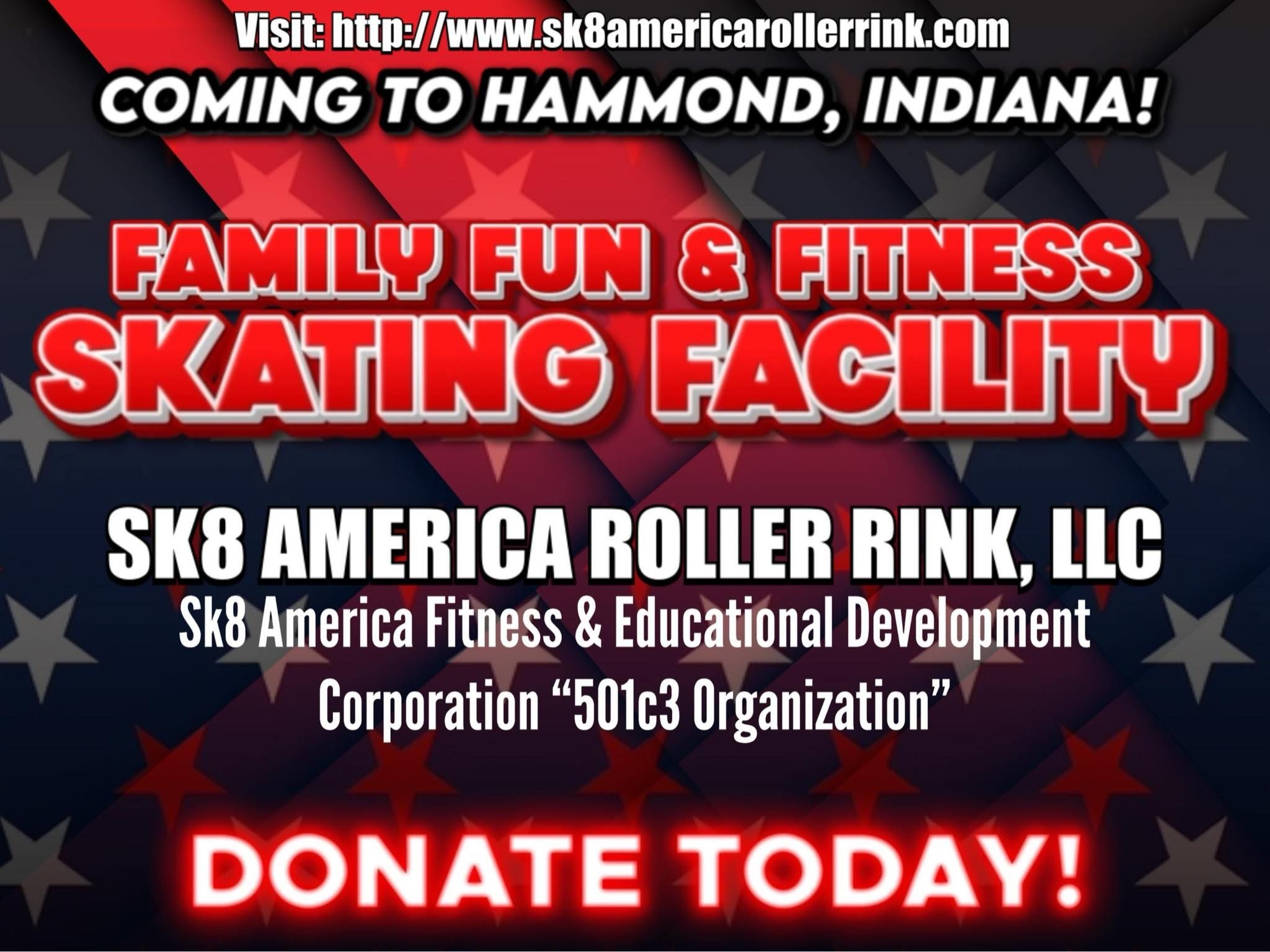 Sk8 America Roller Rink to Hammond, Indiana campaign photo, 2 of 4