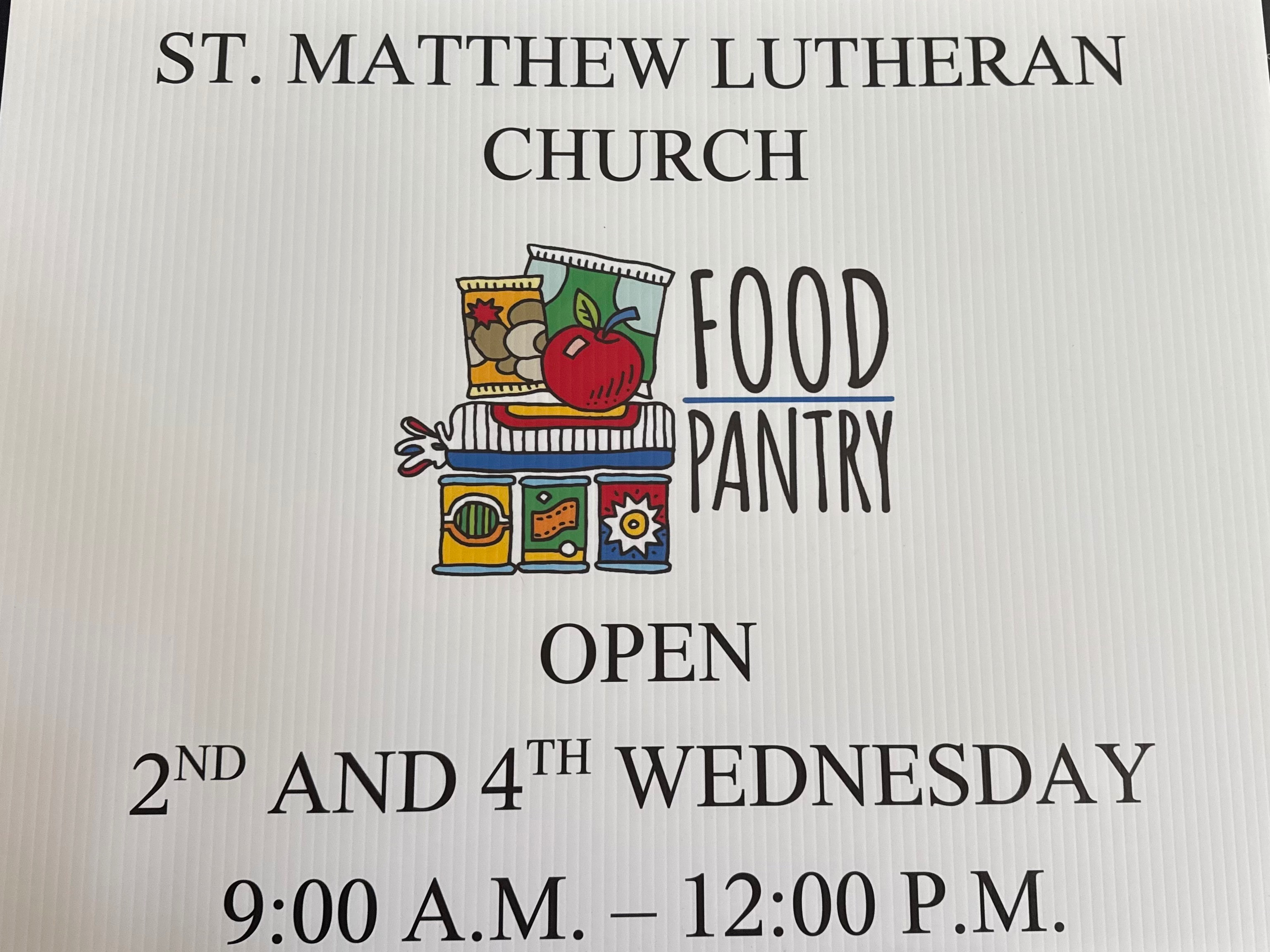 St Matthew Lutheran Church FOOD PANTRY campaign photo, 4 of 6