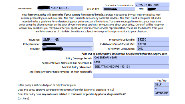 Help Fae To Achieve Gender Affirming Surgery. photo
