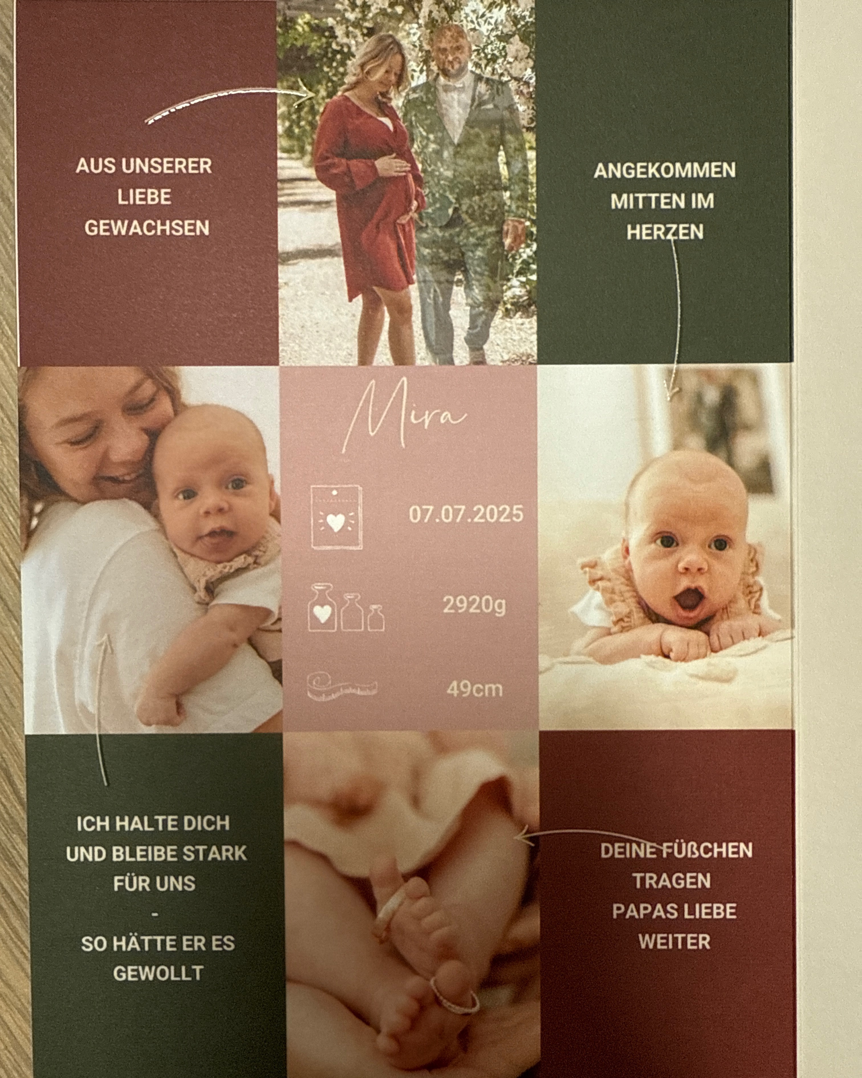 Fundraiser for C H by Kristina Z : Das ungeborene Mädchen das seinen Papa  nie kennenlernen wird, image size:3024x3780