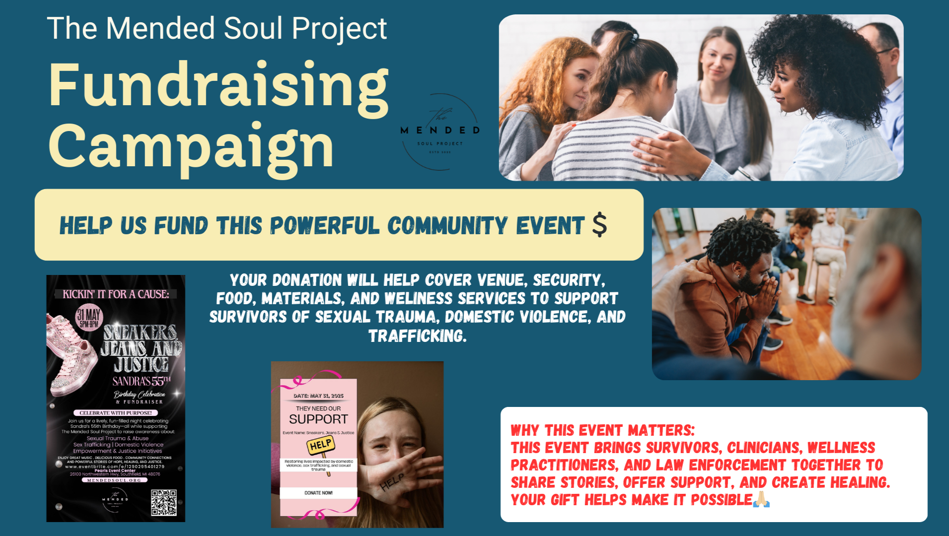 Help Us Heal the Unseen:  The Mended Soul Project Fundraiser photo