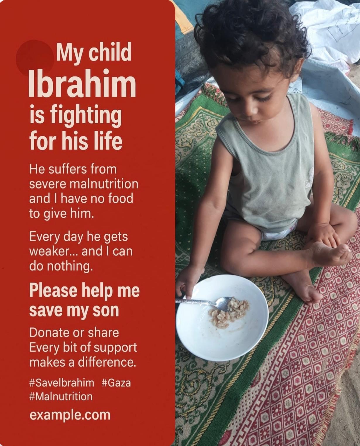 Help my child Ibrahim beat malnutrition and get food he need campaign photo, 7 of 8