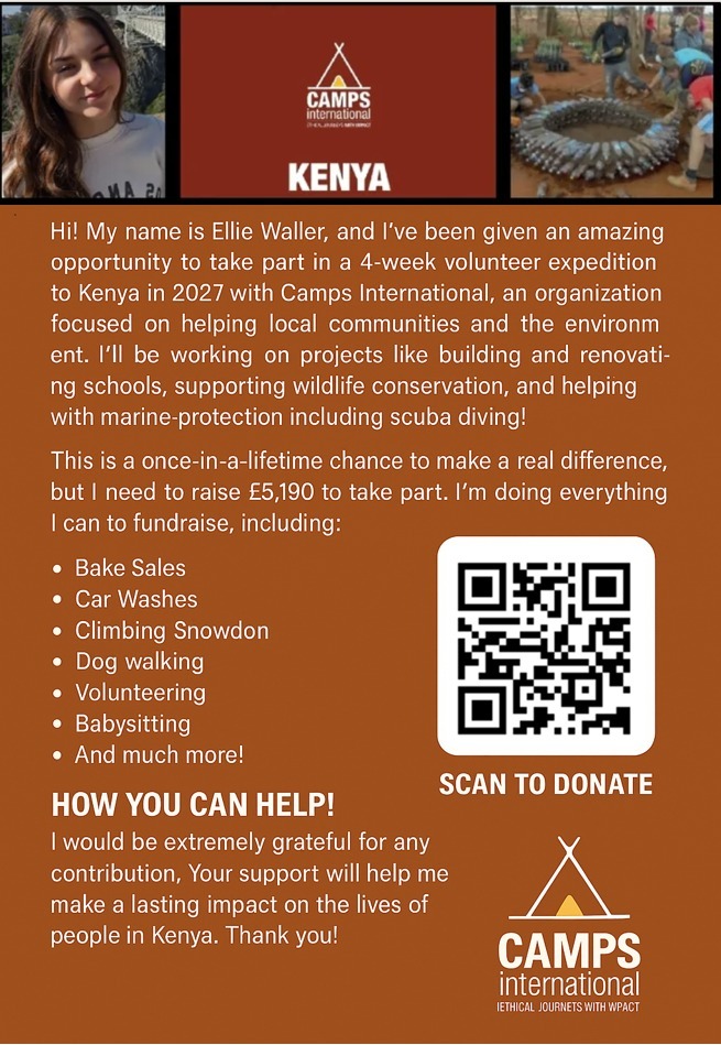 Help Ellie Volunteer in Kenya – A Life-Changing Expedition! campaign photo, 2 of 7