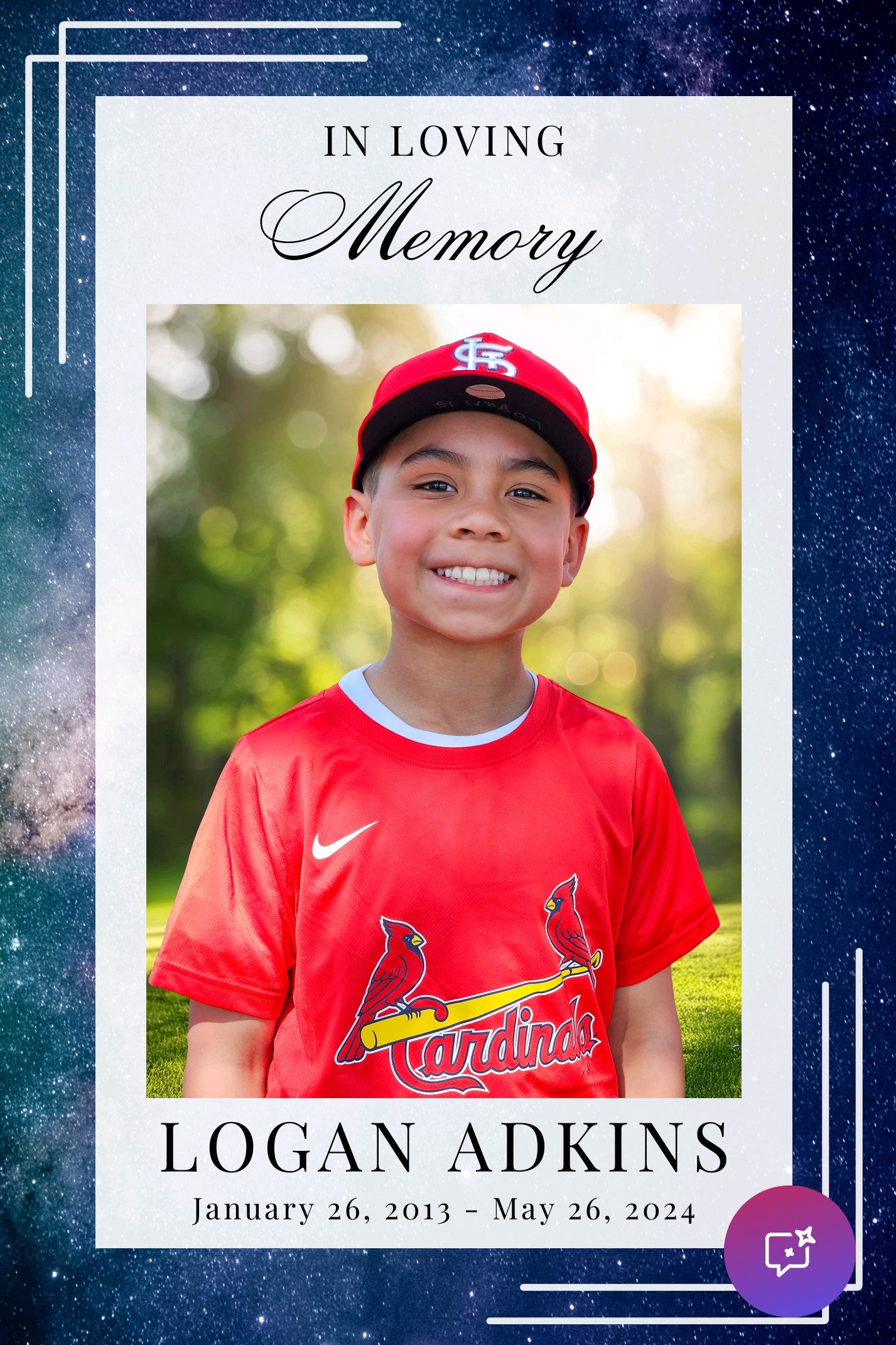 Honor Logan's Memory with a Memorial Bench campaign photo, 2 of 3