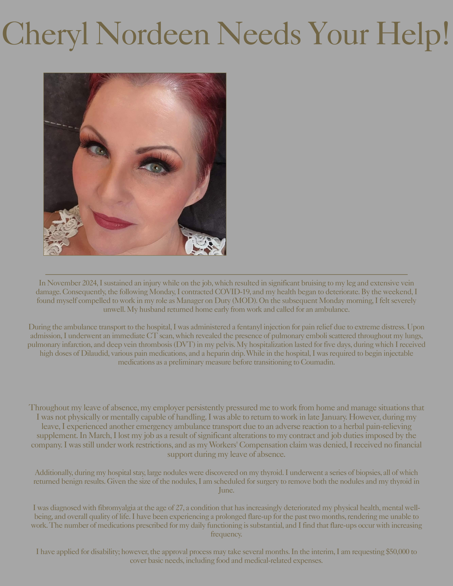 Support My Recovery from Injury & Illness campaign photo, 5 of 6