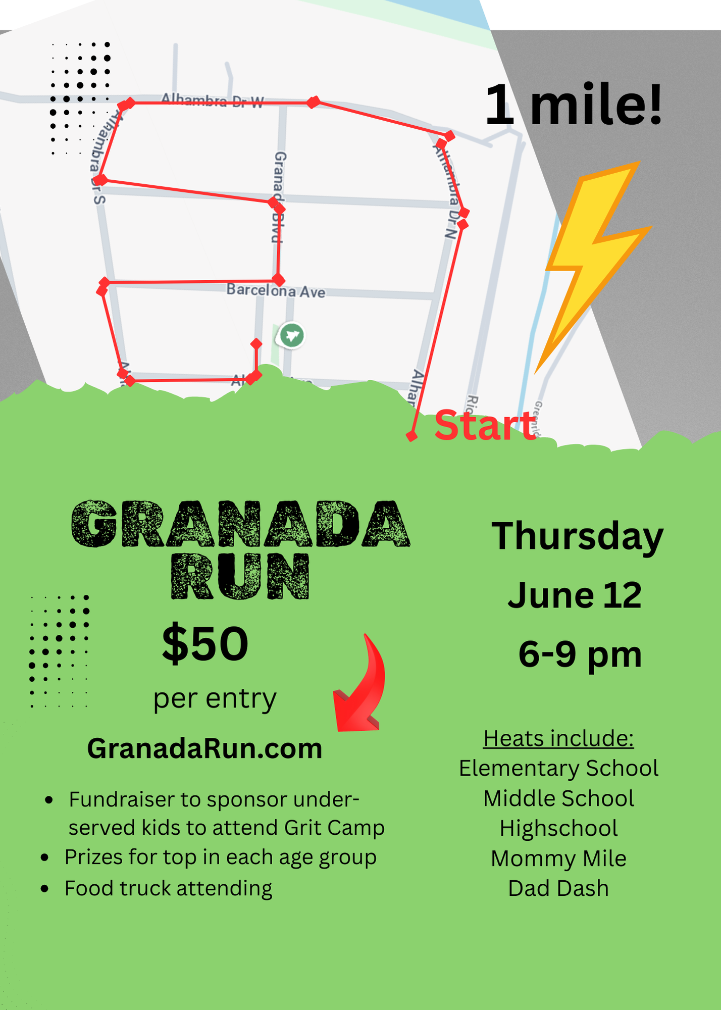 Granada Run - Funds for Underserved Kids to Attend Grit Camp campaign photo, 2 of 4