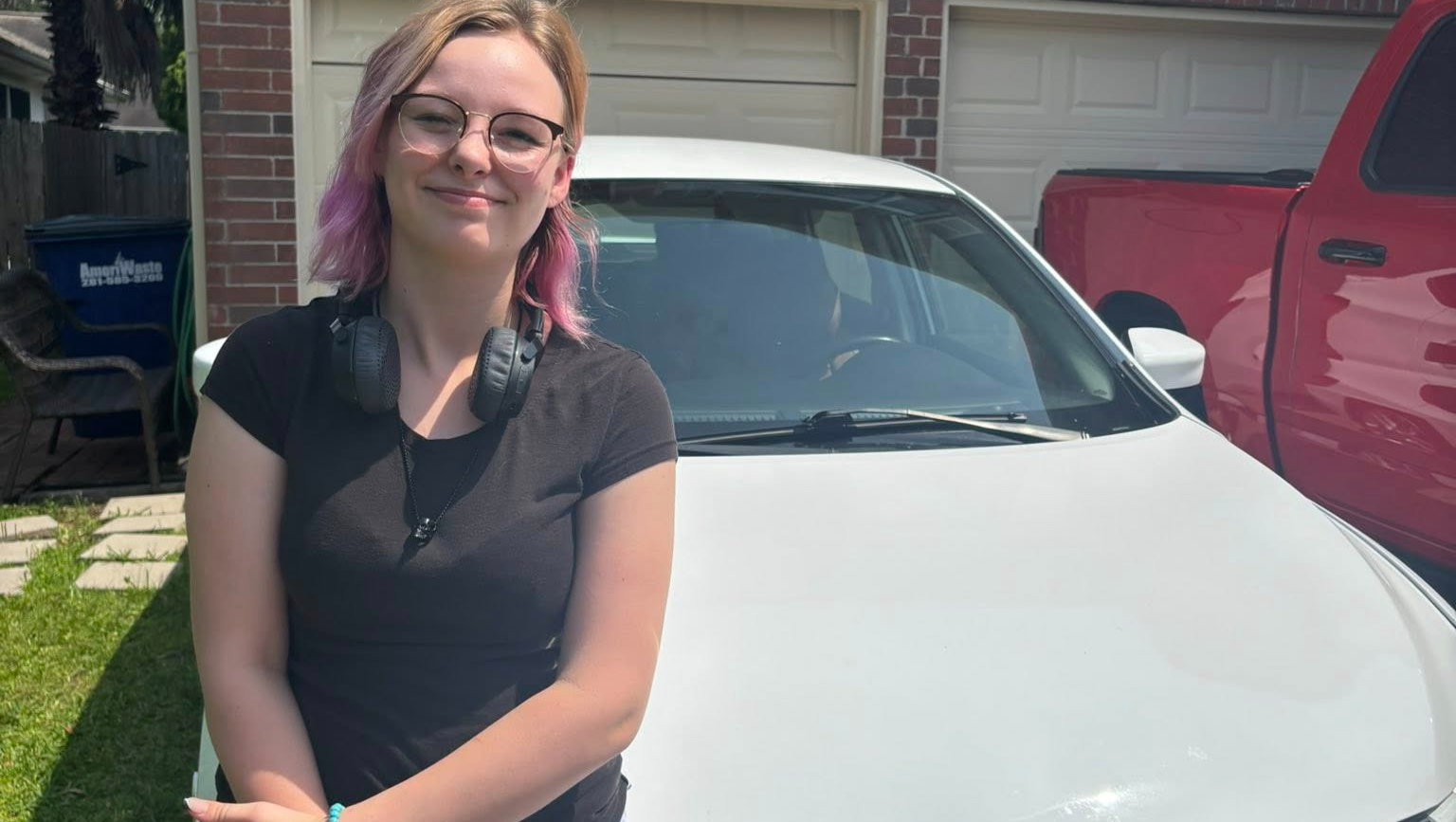 Emma's first car photo