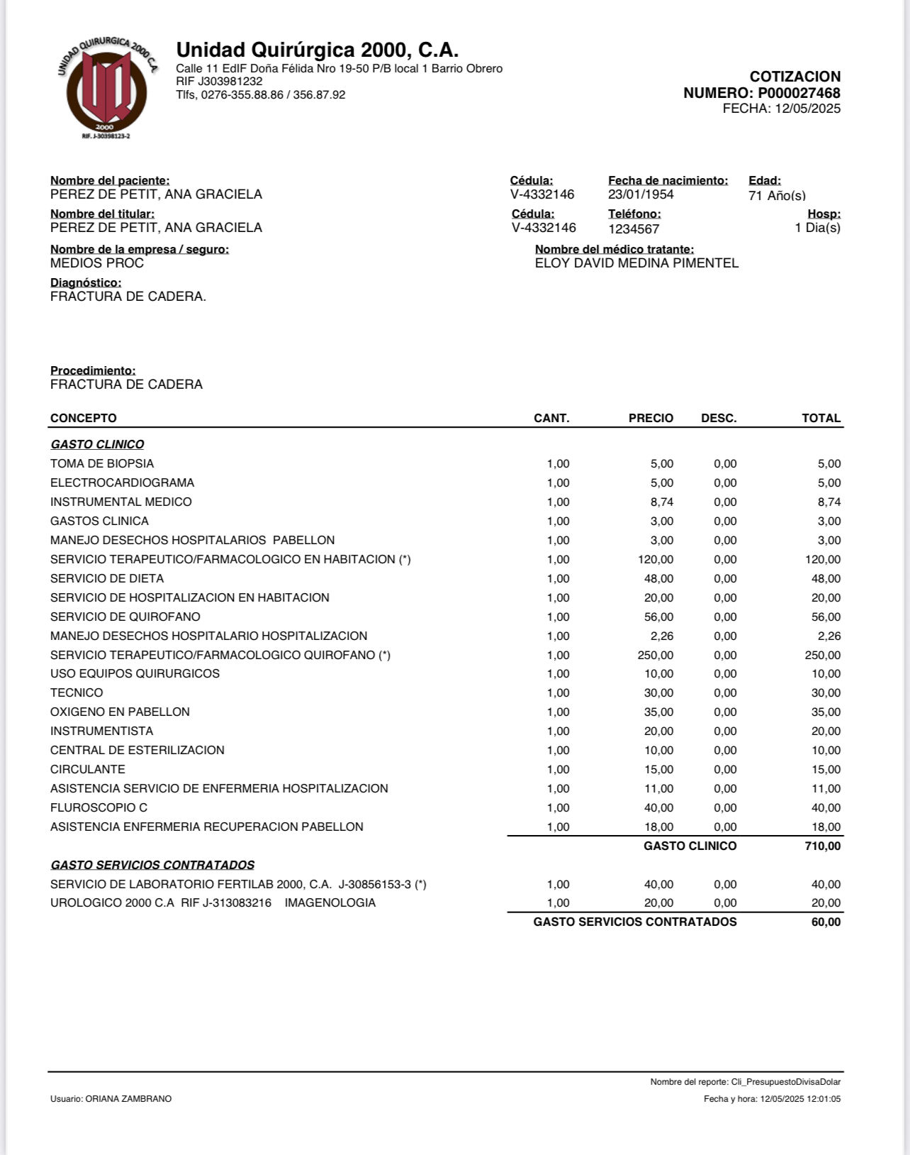 Recaudación reemplazo de prótesis de cadera por caída campaign photo, 6 of 7