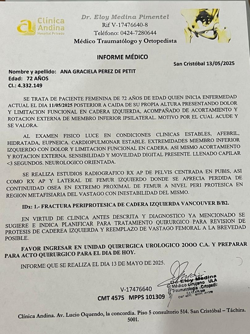 Recaudación reemplazo de prótesis de cadera por caída campaign photo, 5 of 7