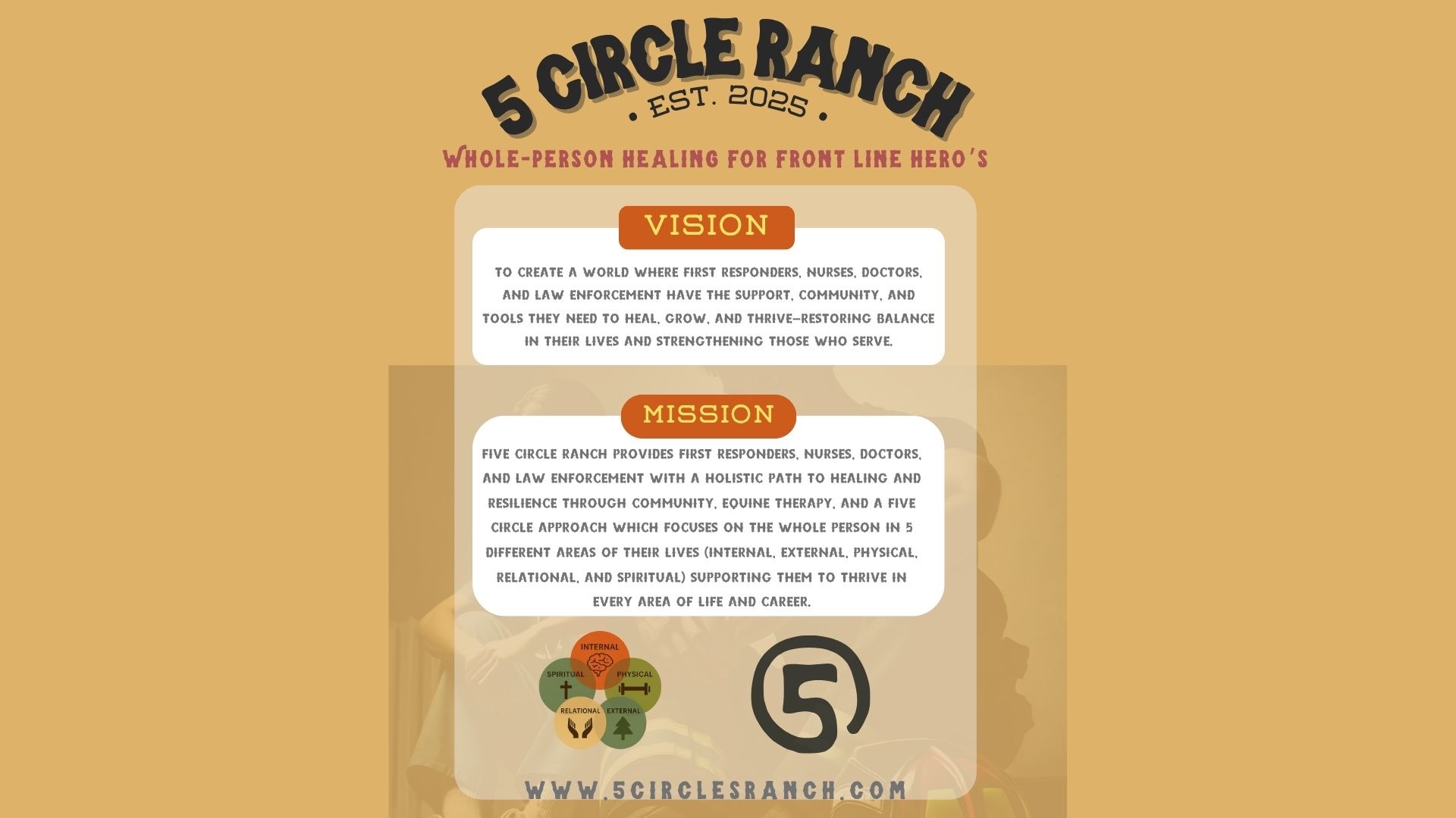 Help Launch 5 Circles Ranch for First Responders  campaign photo, 4 of 8
