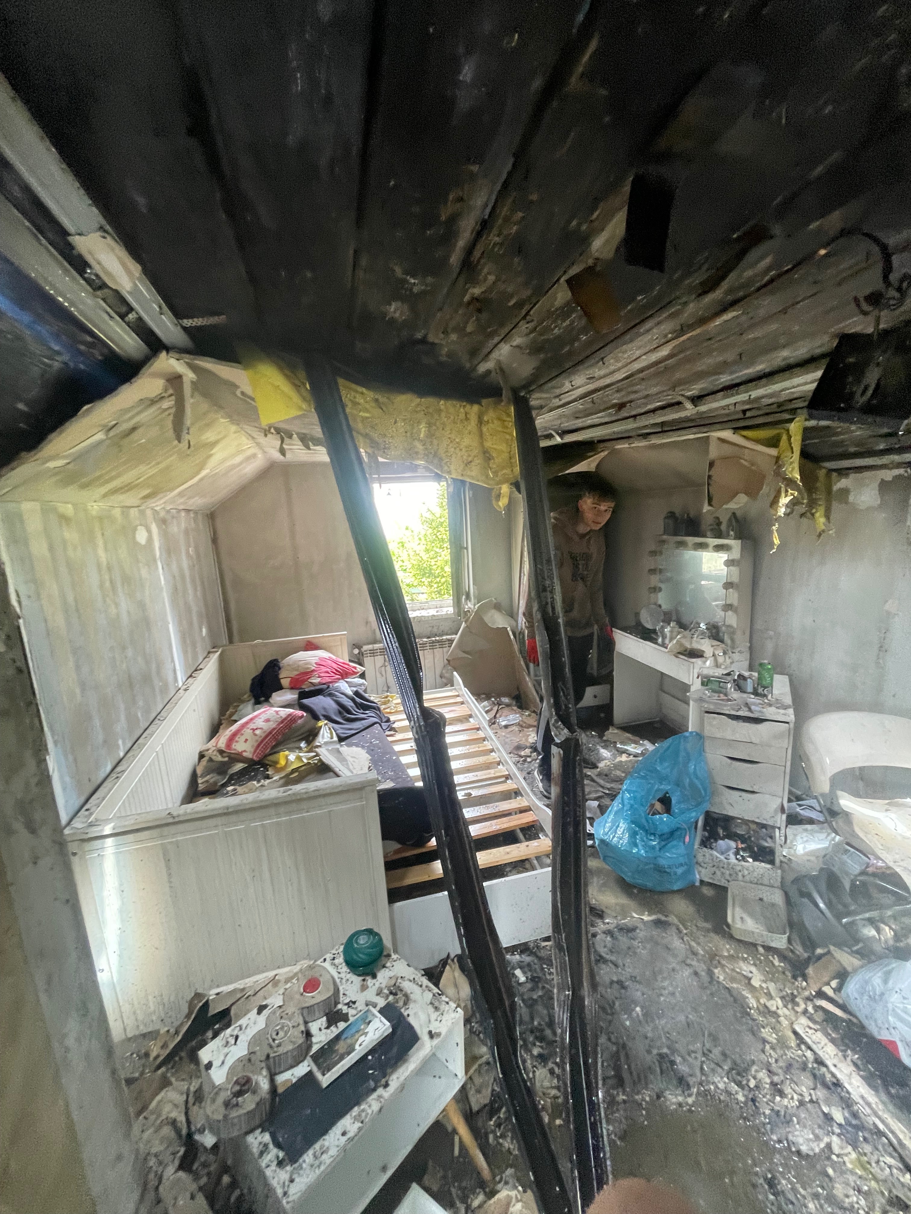 House burned down campaign photo, 2 of 7