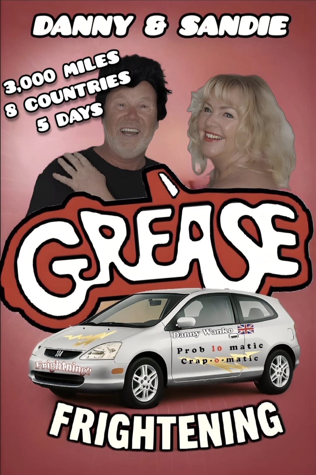 Grease Frightening: Sandie & Danny's 2,500 Mile Wacky Rally campaign photo, 4 of 5