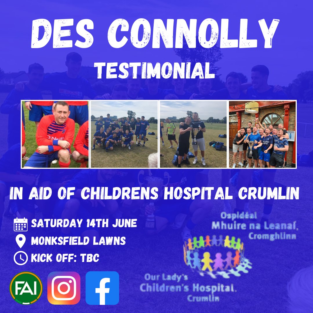 Des Connolly Testimonial in aid Childrens Hospital Crumlin campaign photo, 2 of 4
