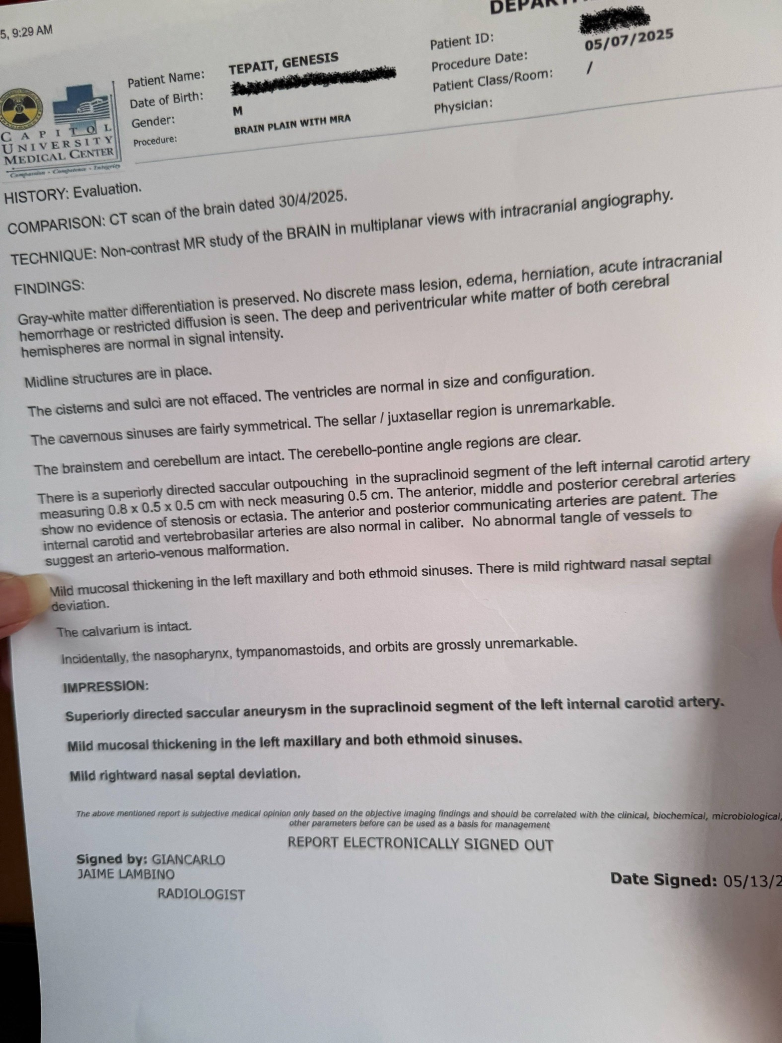 Help Genesis Get Urgent Brain Surgery campaign photo, 2 of 5