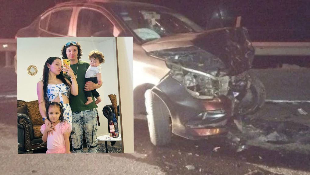 familia de 4 sufre un accidente photo