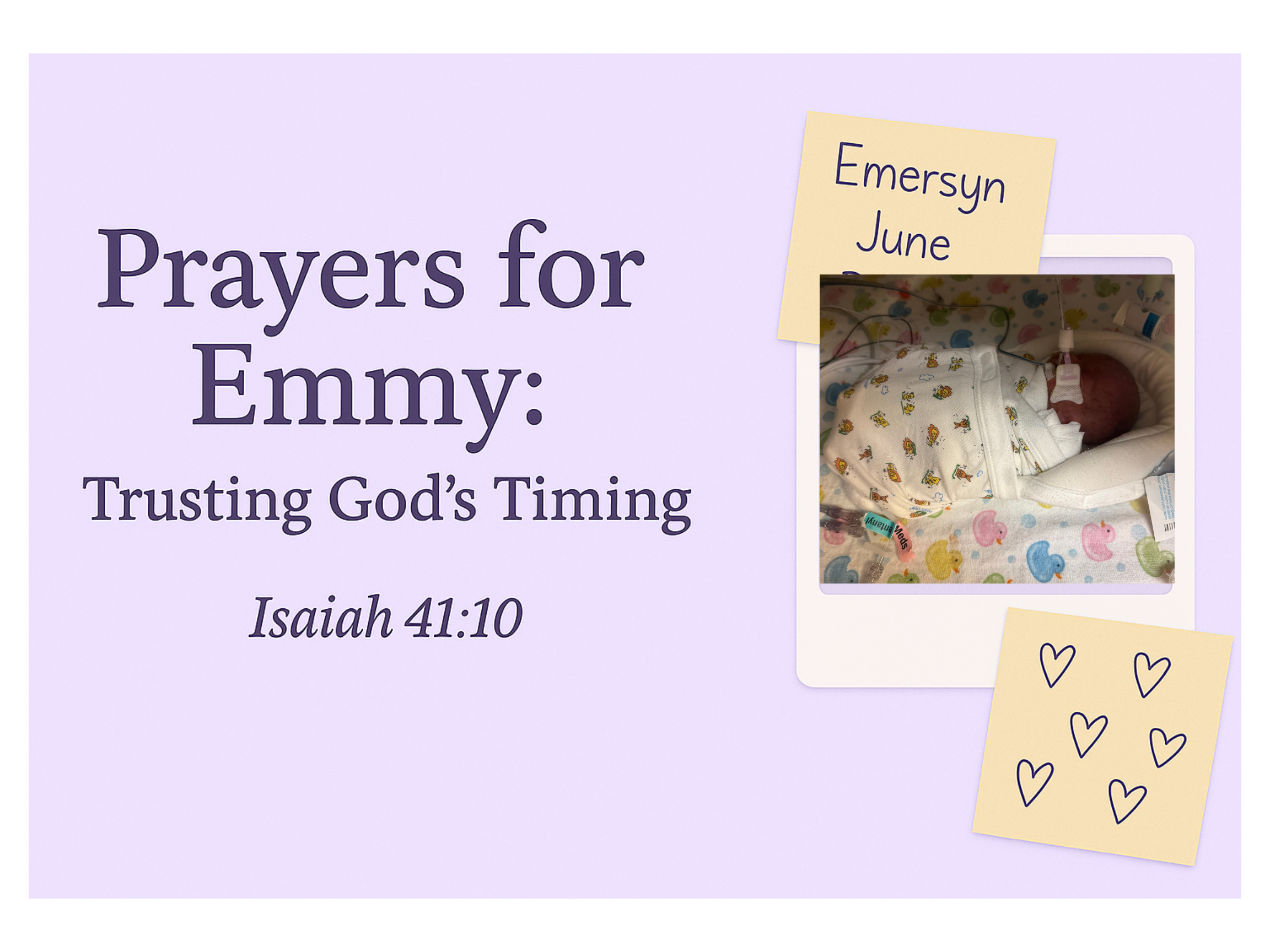 Prayers for Emmy: Trusting God’s Timing campaign photo, 2 of 5