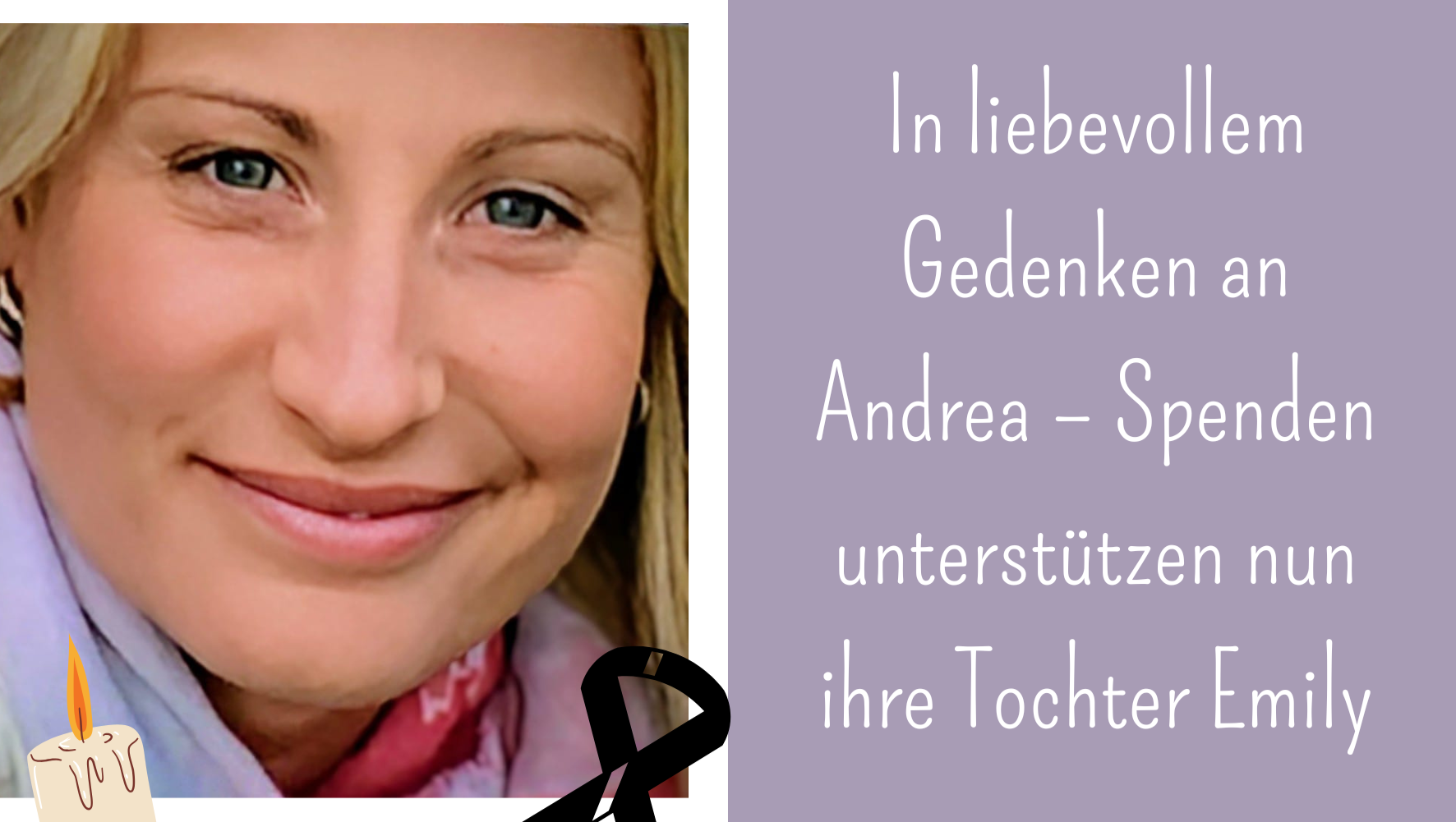 Andrea ist verstorben – Spenden unterstützen Emily photo
