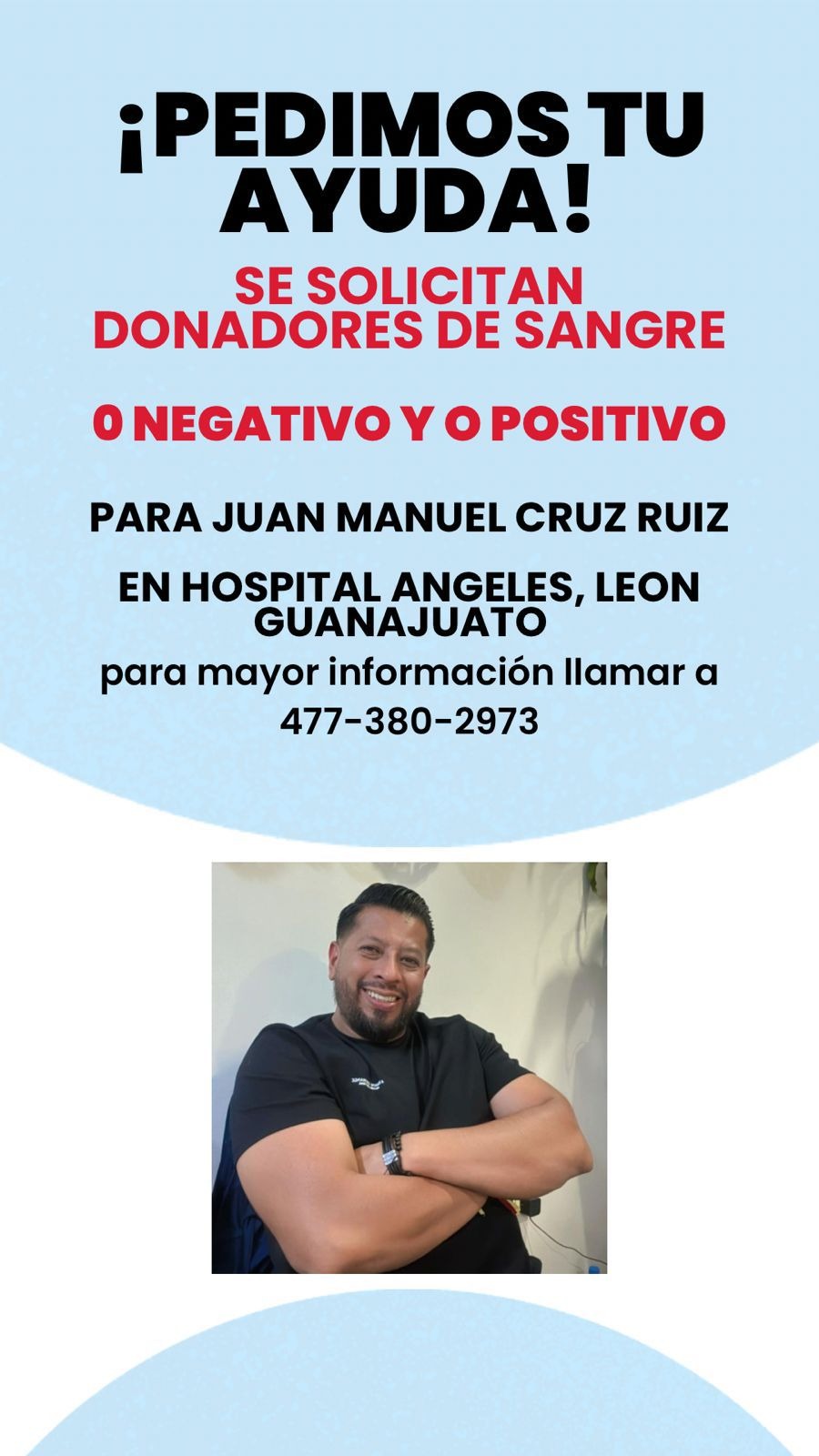 "Juntos por la recuperacion de Manuel Cruz campaign photo, 2 of 4