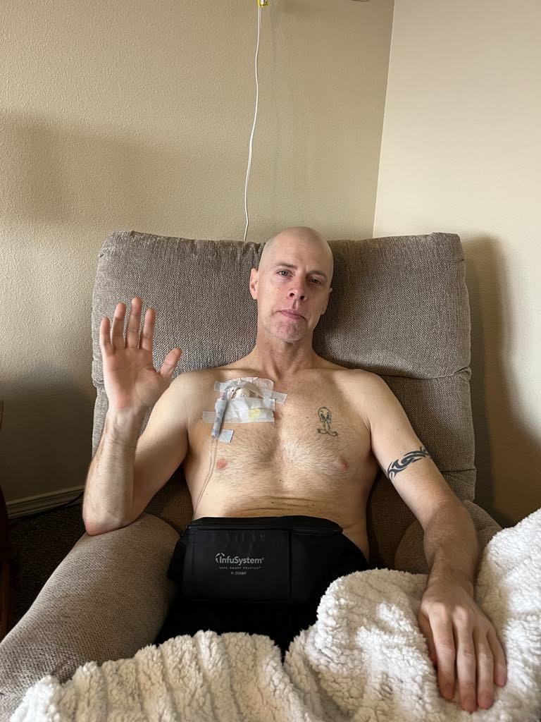 Billy Butler, father of 4 fighting Goblet Cell Adenocarcinom campaign photo, 4 of 6