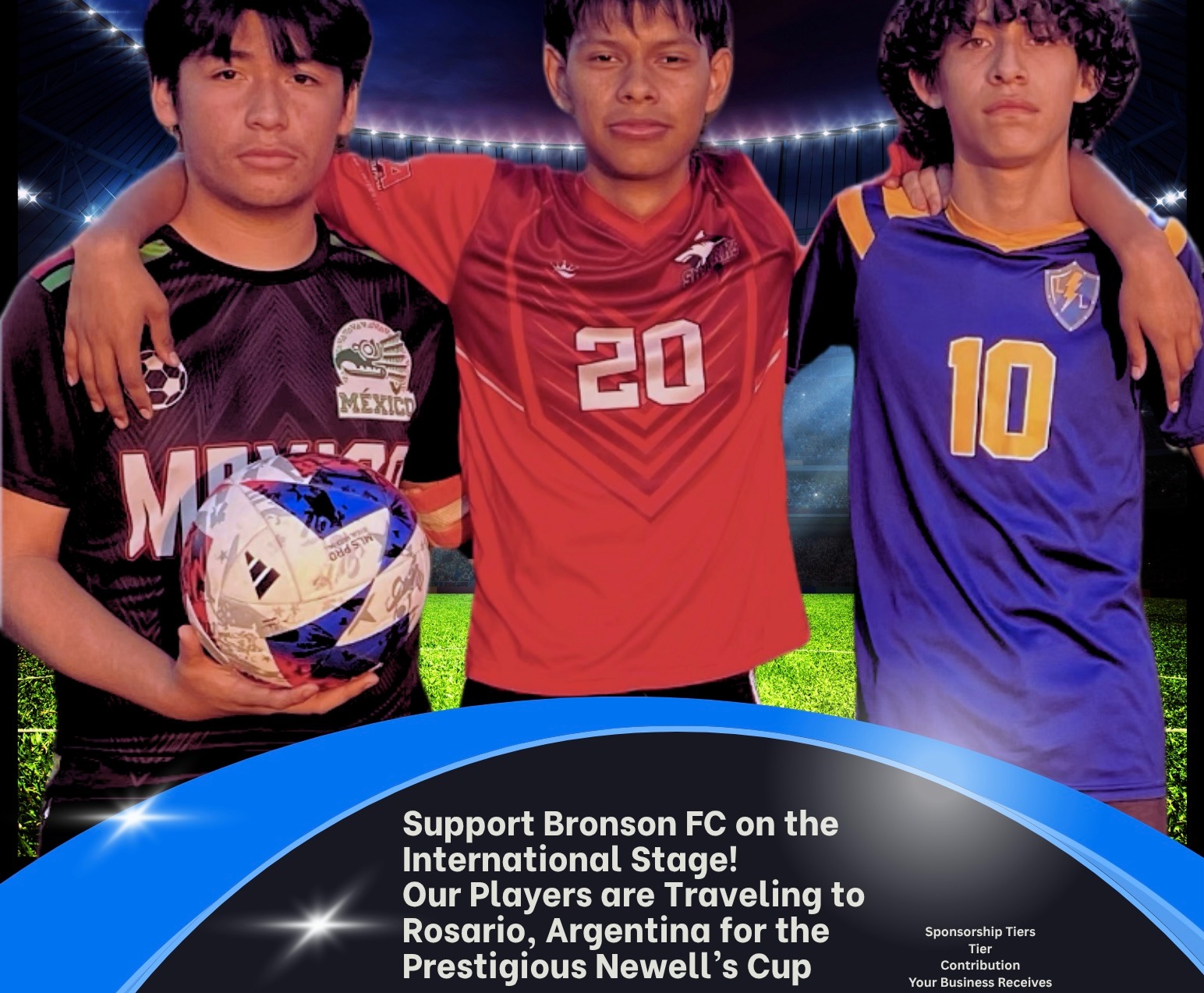 Send Bronson Athletes to Argentina's Newell’s Cup campaign photo, 2 of 4