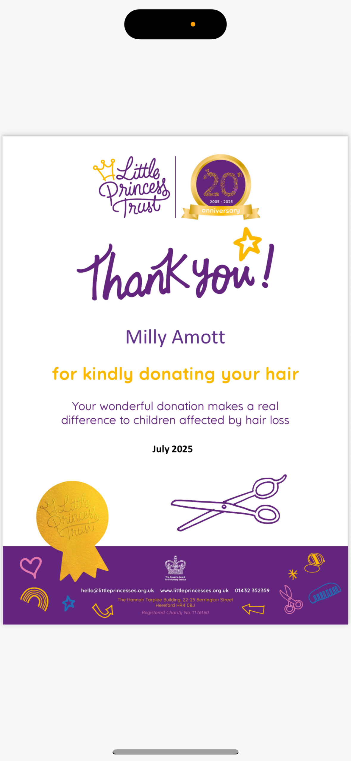 Off with the hair campaign photo, 5 of 8